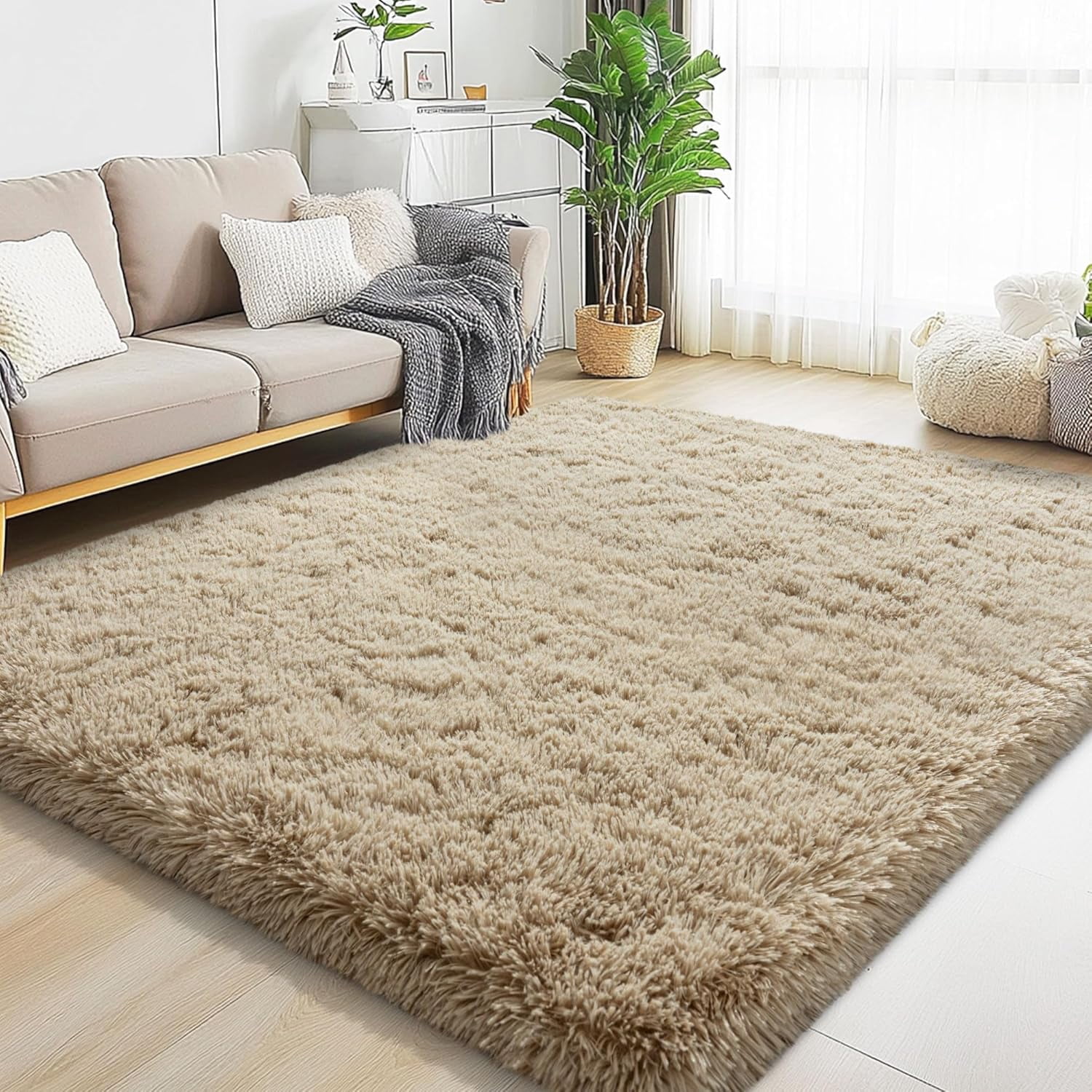 5x7 Area Rugs for Living Room, Fluffy Shaggy Rug Soft Carpets, Rugs for ...