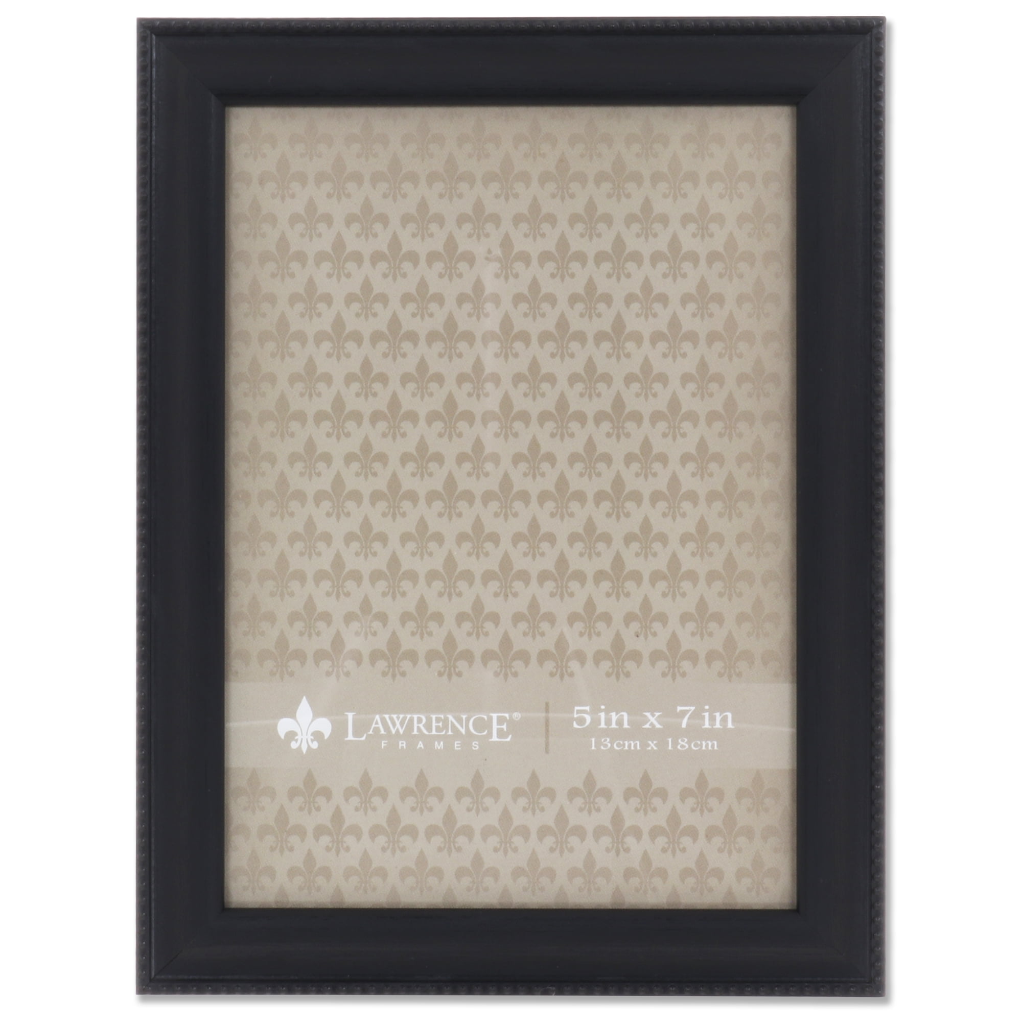 5x7 Black Picture Frame Classic Bead Border