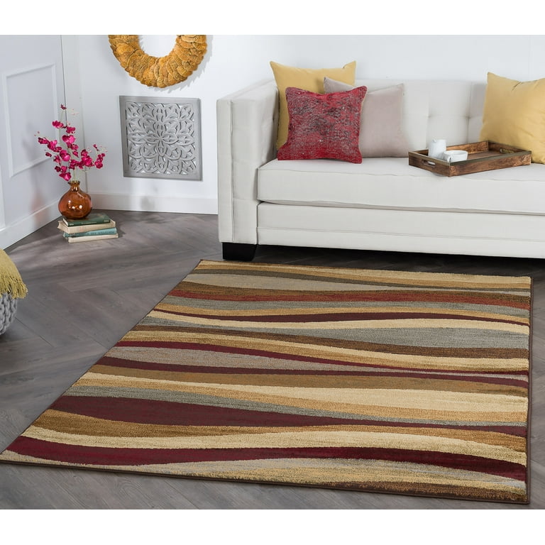 5x7 Contemporary Multi-Color Area Rugs for Living Room, Bedroom Rug, Dining  Room Rug, Indoor Entry or Entryway Rug, Kitchen Rug