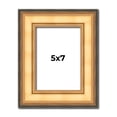 thumbnail image 1 of 5x7 Frame Gold Plein Aire Solid Wood Picture Frame Width 2 Inches | Interior Frame Depth 0.5 Inches, 1 of 8
