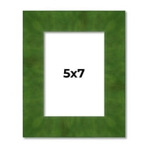 5x7 Frame Green Burl Solid Wood Picture Frame | 1.75 Inches Moulding Width | Interior Frame Depth