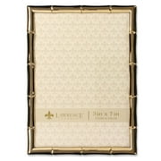 5x7 Gold Metal Picture Frame with Bamboo Design