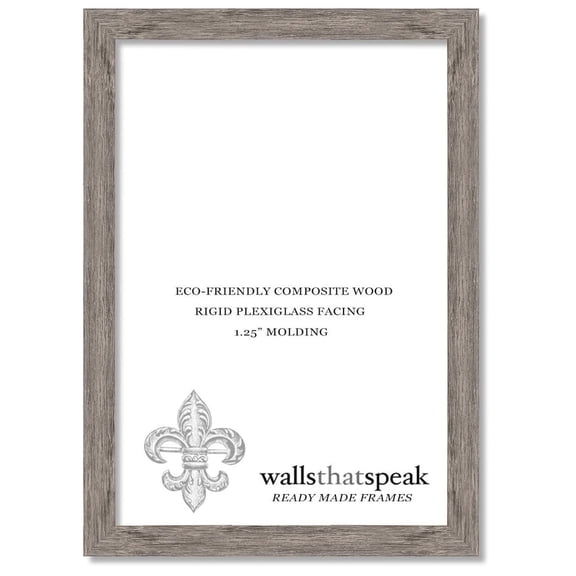 5x7 Gray Barnwood Picture Frame for Puzzles Posters Photos or Artwork