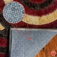 thumbnail image 1 of 5x7 Grey Gray Silver Striped Wool Thick Soft Area Rug, 1 of 5