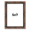 thumbnail image 1 of 5x7 IN Frame Brown Bamboo with Dark Coffee/Walnut Finish | Solid Wood Picture Frame Width 0.75, 1 of 8