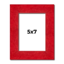 5x7 IN Frame Red Burl Solid Wood Picture Frame Width 1.75 Inches | Interior Frame Depth 0.5 Inches