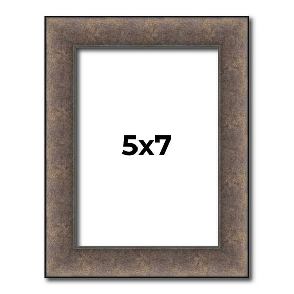 5x7 IN Frame Silver Real Wood Picture Frame Width 1.25 Inches | Interior Frame Depth 0.5 Inches |