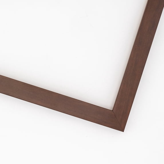 5x7 In Flat Dark Brown Wood Frame - "The Edge" Medium - Great for Posters, Photos, Art Prints,