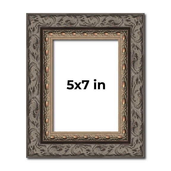 5x7 In Frame Black Real Wood Picture Frame Width 2 inches | Interior Frame Depth 0.5 inches | Fitz