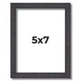 thumbnail image 1 of 5x7 In Rustic Brown Real Wood Picture Frame Width 0.75 inches | Interior Frame Depth 0.5 inches |, 1 of 8