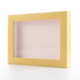 thumbnail image 1 of 5x7 In Shadow Box Frame Natural Real Wood with a Pink Acid-Free Backing | 3/4" of Usuable Depth |, 1 of 4