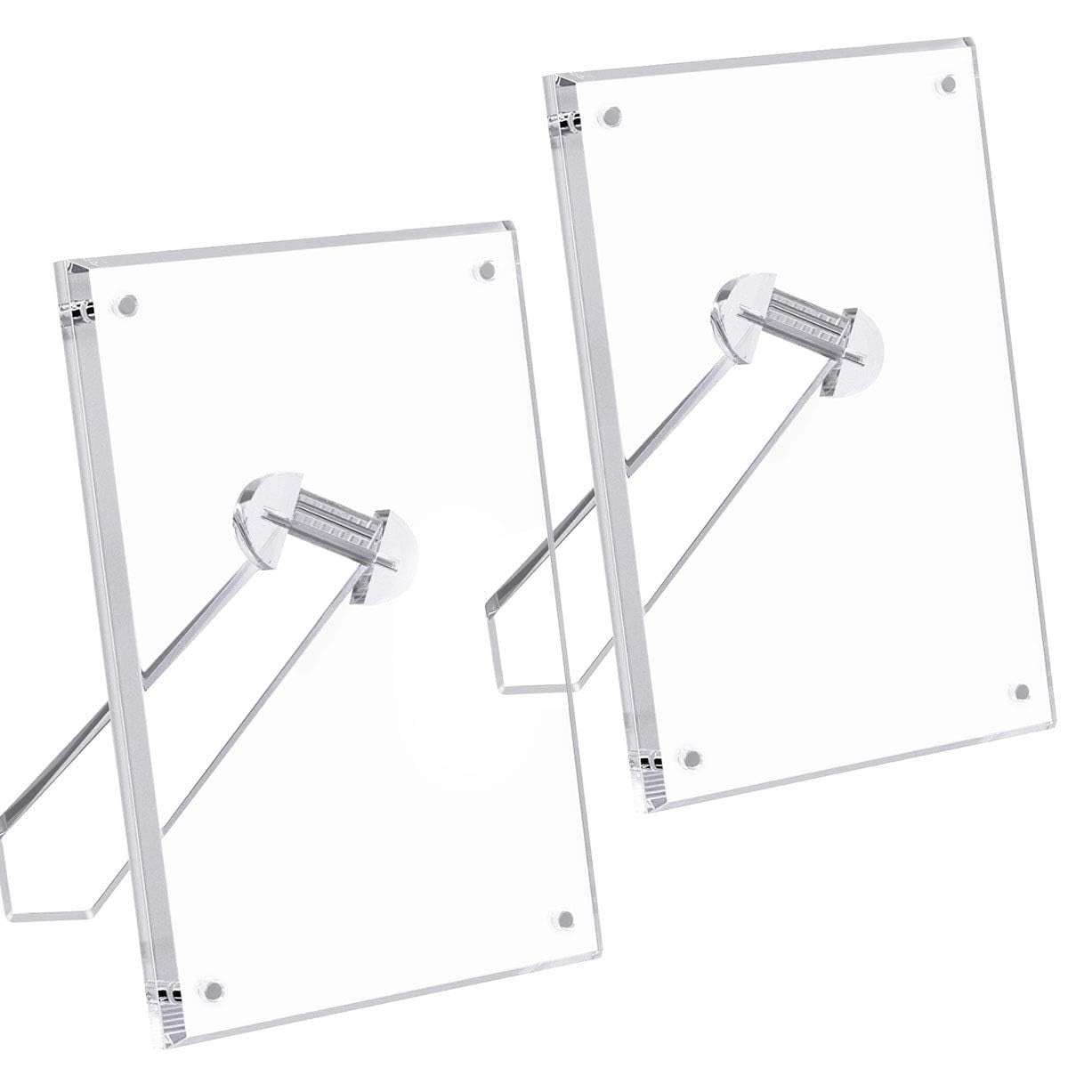 Acryl-Bilderrahmen Magnetisch, Doppelseitig – Welliger Transparenten Rahmen Für Fotos 10x15 Cm, 2 Stück, 10+10 Mm Dick