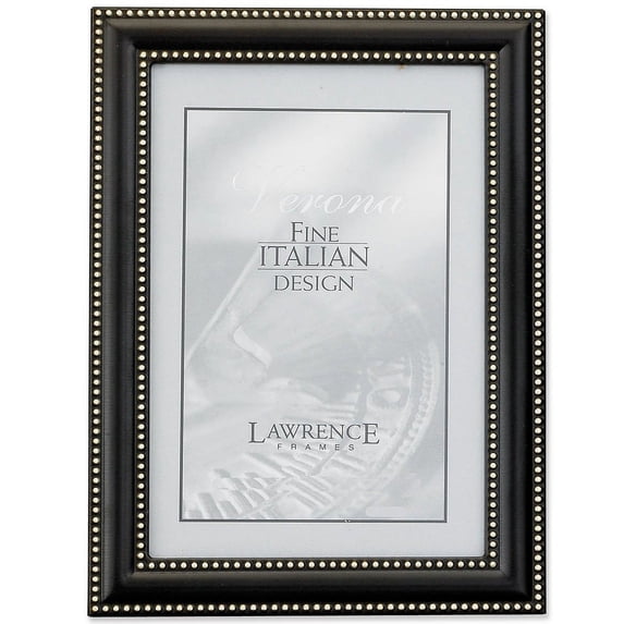 5x7 Metal Picture Frame Oil Rubbed Bronze with Delicate Beading