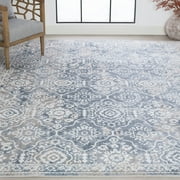 5x7 Modern Blue Area Rugs for Living Room | Bedroom Rug | Dining Room Rug | Indoor Entry or Entryway Rug | Kitchen Rug | Alfombras para Salas 5'3'' x 7'3''