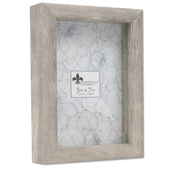 5x7 Natural Gray Shadow Box Frame - Picture Frame