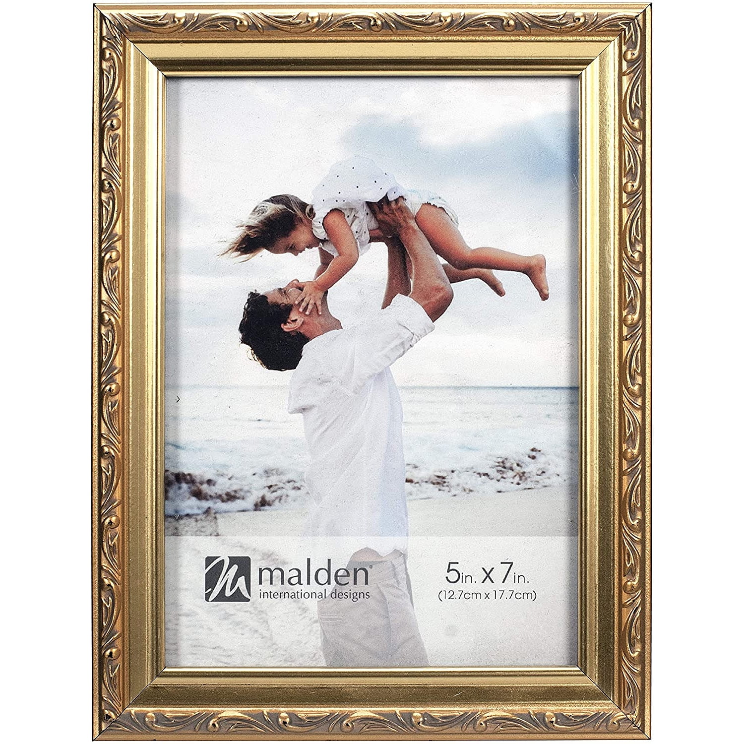 5x7 Picture Frame BEZEL Gold Wood