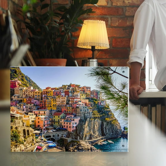 5x7 Picture Frame - Frameless, Thick Acrylic Magnetic Picture Frame Design - Lucite Picture Frames 5x7 Holders for Portraits, Art Prints, and Memorable Events (5 Pack)