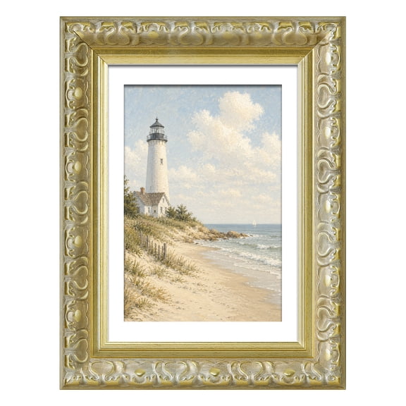 5x7 Picture Frame, Gold – Displays 4x6 or 5x7 Photos, Ornate Frame for Wall or Tabletop Display