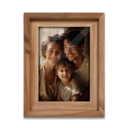 Sumgar 5x7 Picture Frame, Rustic Wood Grain Photo Frames for Tabletop, Wall Vertical and Horizontal Display, Gift for Anniversary, Home Warming, Graduation