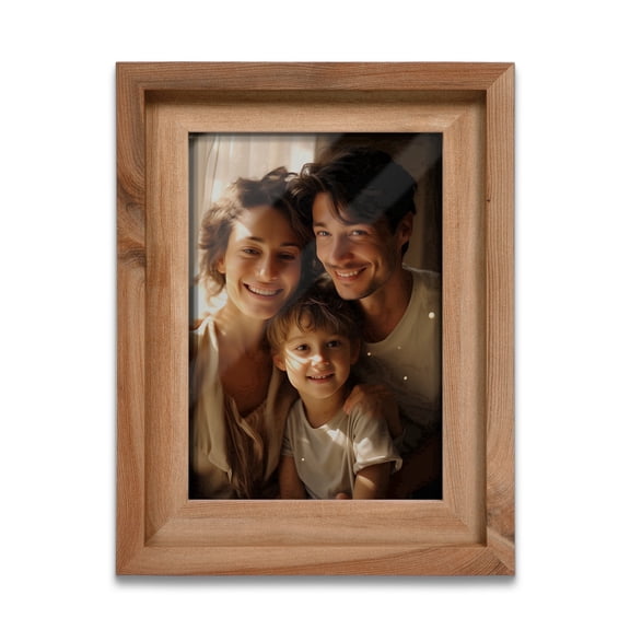 Sumgar 5x7 Picture Frame, Rustic Wood Grain Photo Frames for Tabletop, Wall Vertical and Horizontal Display, Gift for Anniversary, Home Warming, Graduation