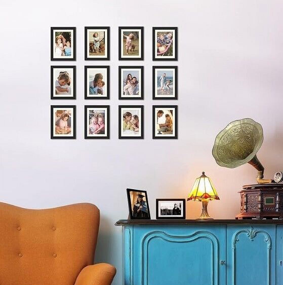 5x7 Picture Frame Set of 10, 4x6 with Mat or 5x7 Without Mat