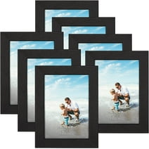 5x7 Picture Frame Set of 7, Black 5 by 7 Photo Frames for Wall and Tabletop Display