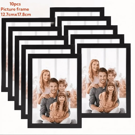 5x7 Picture Frames Set Of 10, Gallery Wall Frame Display, Picture Frame Collage Wall Decor For Tabletop Or Wall Mounting, Ideal For Christmas Birthday Valentine'S Day