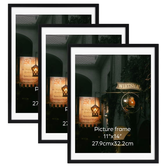 5x7 Picture Frames Set of 12, Multi Black 5 by 7 Photo Frames for Wall or Tabletop