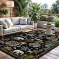 thumbnail image 1 of Outdoor Rugs 5x7 for Patio, Yamaziot Tropical Patio Rug Area Rugs for Living Room Faux Jute Rug, Jungle Animal Print Bedroom Accent Carpet Indoor Outdoor Rugs, 1 of 9