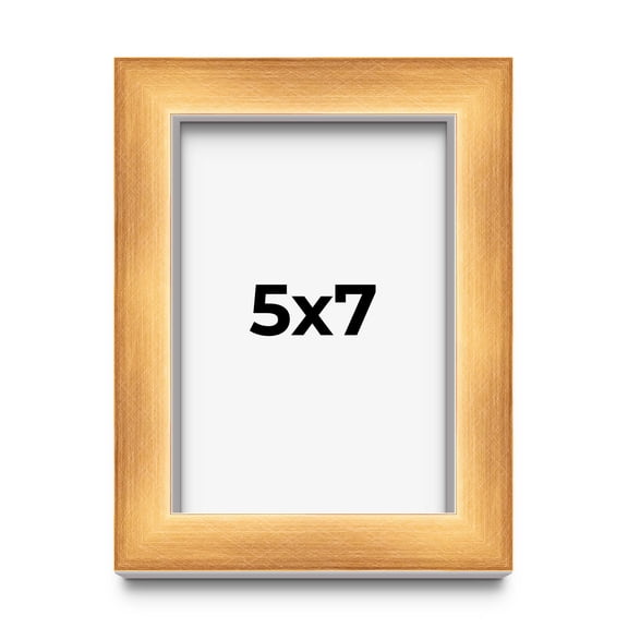 5x7 Shadow Box Bronze Cross-Brushed Display Frame | 1.625 Inches Deep Solid Wood | UV Resistant