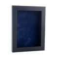 thumbnail image 1 of 5x7 Shadow Box Frame Black Wood | With a 3/4" Usable Display Depth | Includes a Navy Blue Real, 1 of 5