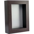 thumbnail image 1 of 5x7 Shadow Box Frame In Brown With A 1 3/4" Usable Depth Includes Silver Acid-Free Backing, UV, 1 of 6