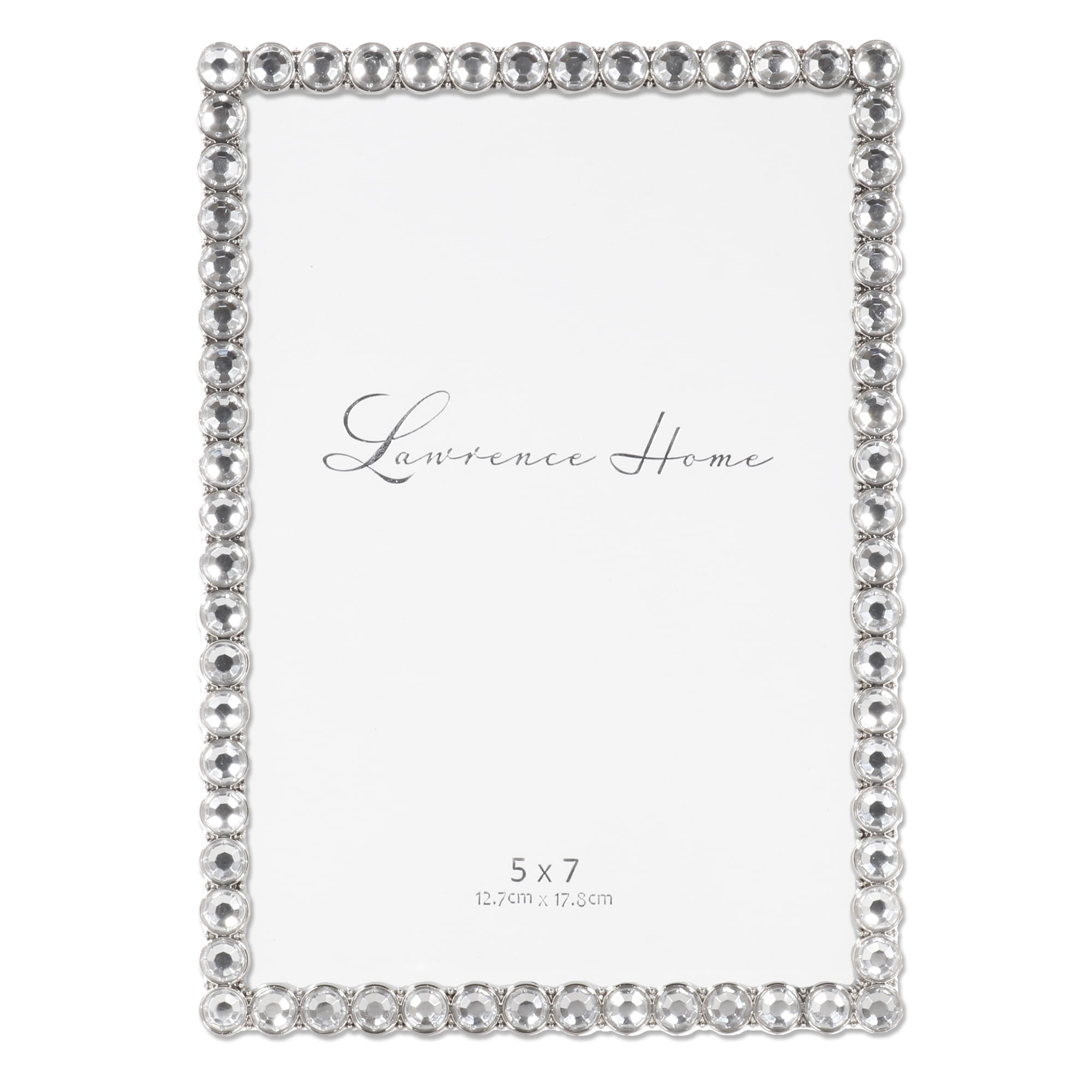5x7 Silver Metal Sparkle Frame - Clear Brilliance