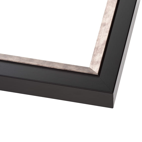 5x7 Simple Silver Picture Frame - UV Acrylic, Foam Board Backing, Hanging Hardware