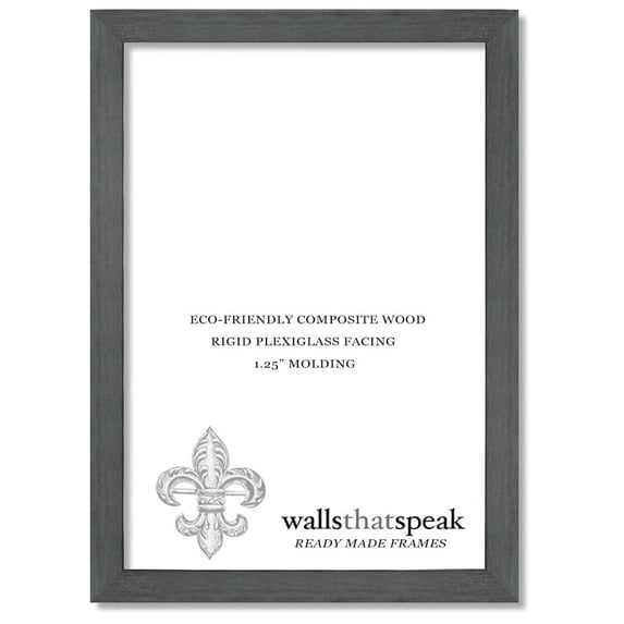 5x7 Slate Gray Picture Frame for Puzzles Posters Photos or Artwork
