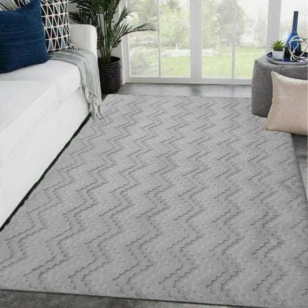 5x7 Thick Plush Faux Fur Shag Shaggy Rug Fluffy Soft Luxury Solid Color Geometric Carpet for Living Room Bedroom Office