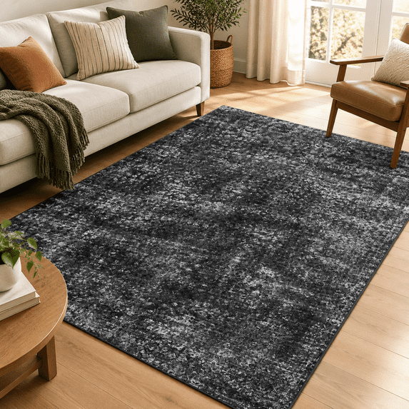 5x7 Washable Area Rug For Living Room Vintdistressed Bedroom Non-slip ...