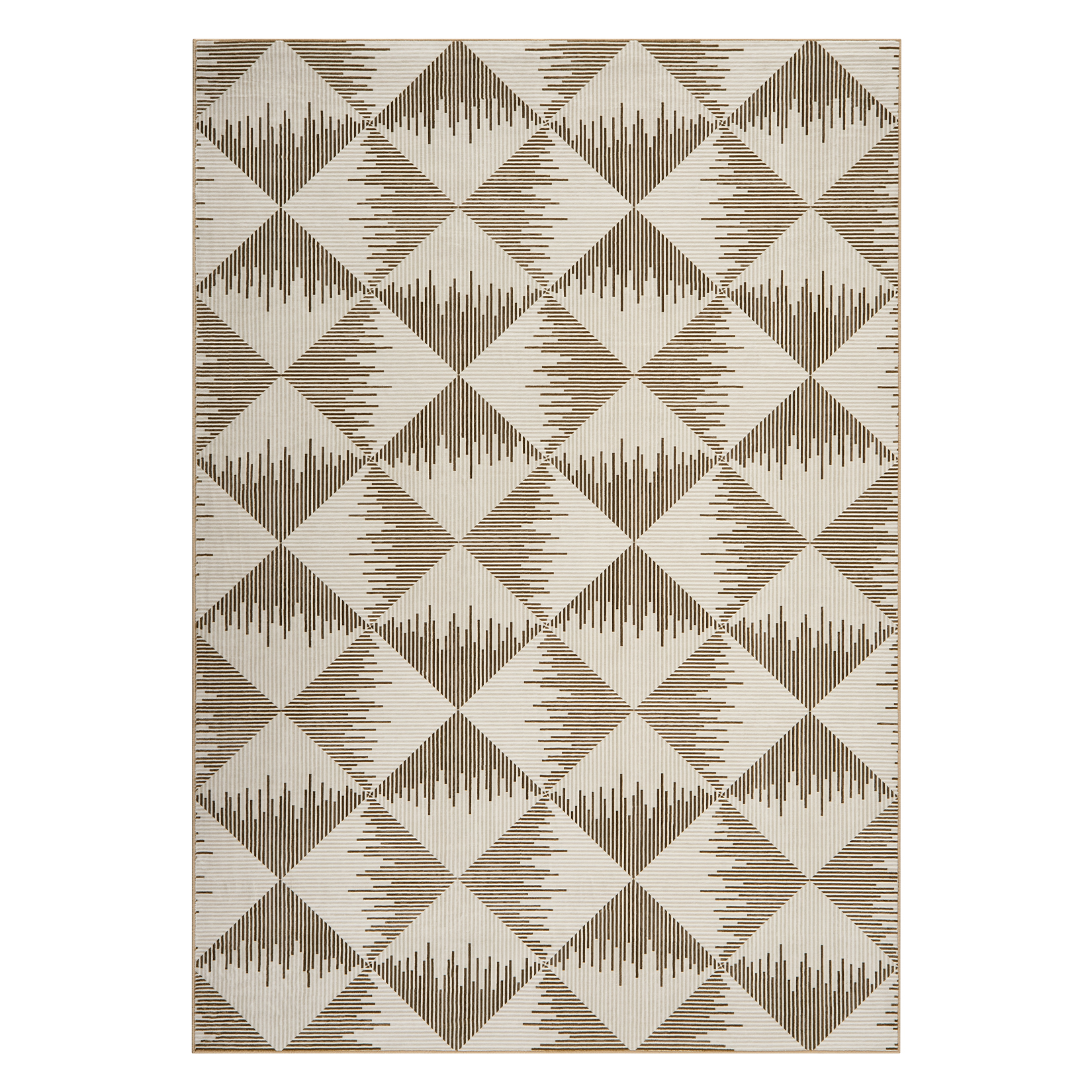 5x7 Washable Area Rugs for Living Room Non Slip Low Pile Modern Geometric Farmhouse Dining Room Carpets for Bedroom Dorm Beige