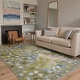 thumbnail image 1 of 5x7 Washable Rugs for Living Room Non Slip Low Pile Lightweight Area Rugs for Bedroom, Indoor Modern Farmhouse Print Pattern Rug, Abstract Blocks, Dusty Olive, 1 of 5