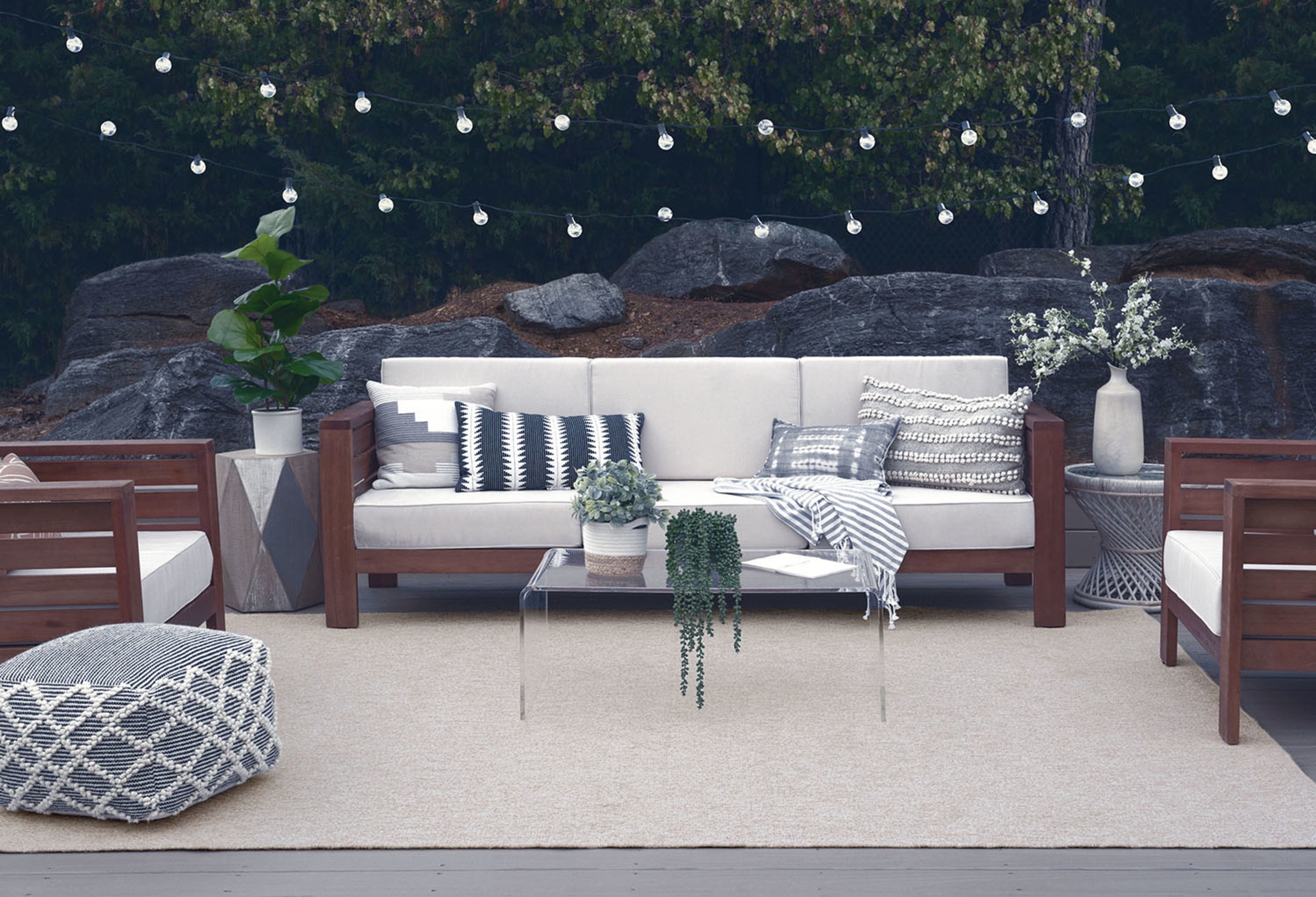 5x7 Water Resistant, Indoor Outdoor Rugs for Patios, Front Door Entry ...