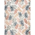 thumbnail image 1 of 5x7 Water Resistant, Indoor Outdoor Rugs for Patios, Front Door Entry, Entryway, Deck, Porch, Balcony | Outside Area Rug for Patio | Multi-Color, Floral | Size: 5'1'' x 7'3'', 1 of 9