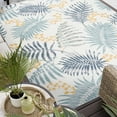 thumbnail image 1 of 5x7 Water Resistant, Indoor Outdoor Rugs for Patios, Front Door Entry, Entryway, Deck, Porch, Balcony | Outside Area Rug for Patio | Navy, Floral | Size: 5'3'' x 7'3'', 1 of 10