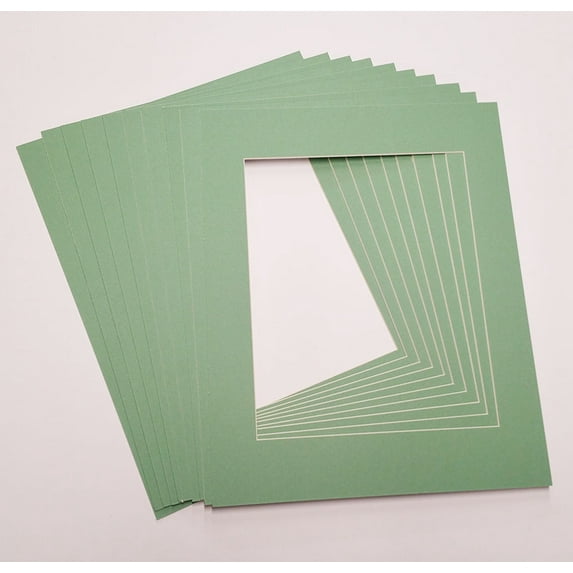 5x7 White Picture Mats with White Core for 4x6 Pictures - Fits 5x7 Frame