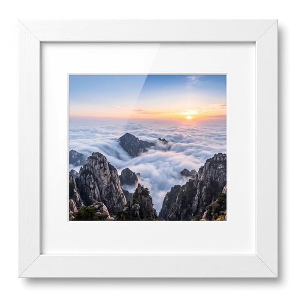 5x7 Wooden Picture Frame, Fits 4x6 Photos With Mat Or 5x7 Photos Without Mat, Tabletop And Wall Mountable Display, White