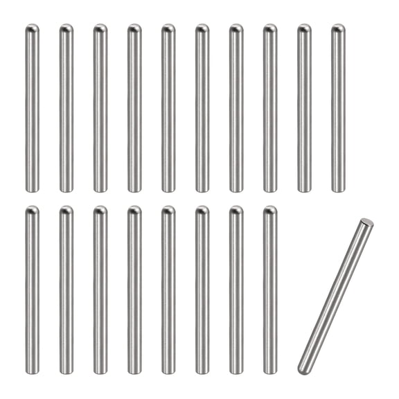 5x70mm Dowel Pins, 20pcs 304 Stainless Steel Round Head Flat Chamfered End Dowel Pin Bunk Bed Pins Shelf Pegs Support Shelves Fasten Elements