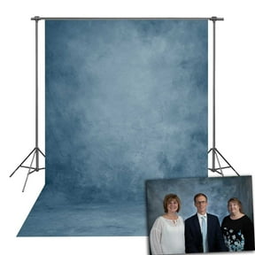 5x7FT Abstract Blue Portrait Backdrop Graduation Backdrop Solid Color Photography Background Party Decor Studio Props