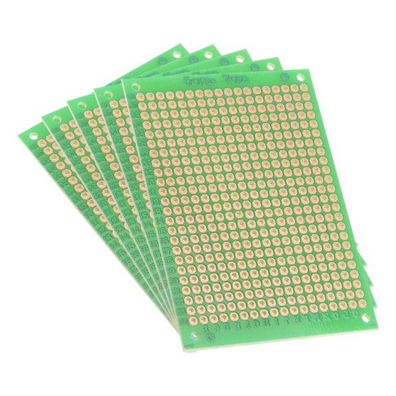 5x7cm Single Sided Universal Printed Circuit Board Coppered Green 5pcs
