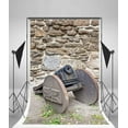 thumbnail image 1 of 5x7ft Backdrop Old Cannon Photography Background The Old Medieval Vintage Stone Wall Texture Natural Background Countryside Backdrop Children Portrait Backdrop Photo Studio Prop, 1 of 3
