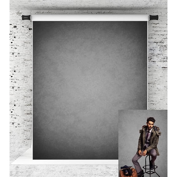 5x7ft Grey Backdrop for Headshots Portrait Backdrop Gray Background for Photography Fabric Photo Studio Props