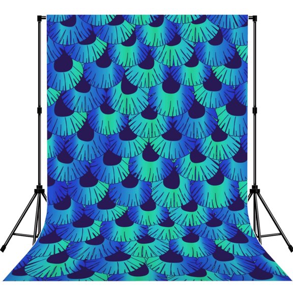 5x7ft Photography Backdrop Photo Studio Background with 4-inch Rod Pocket, Soft Screen, Tale Of Mermaid